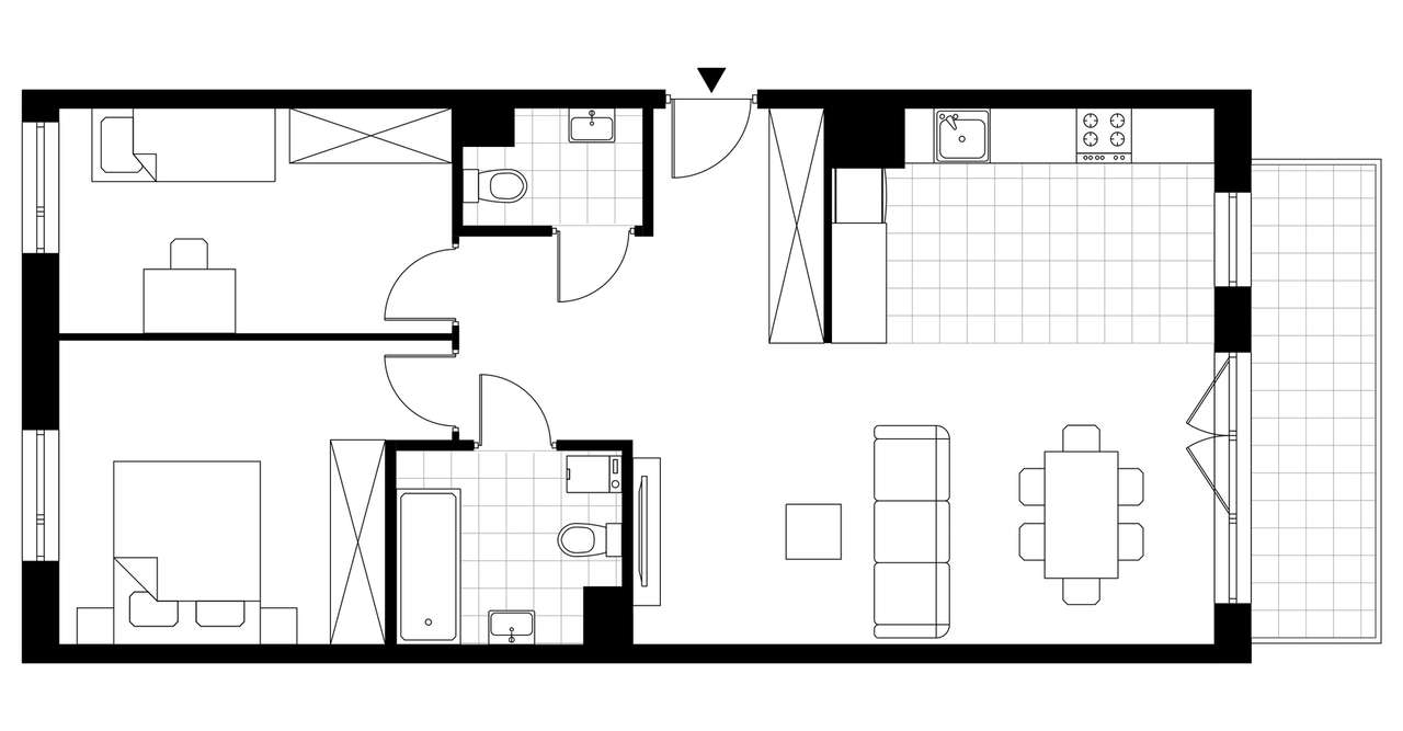 3-pokojowe mieszkanie 69m2 + balkon - Pełny obrazek: 3/23