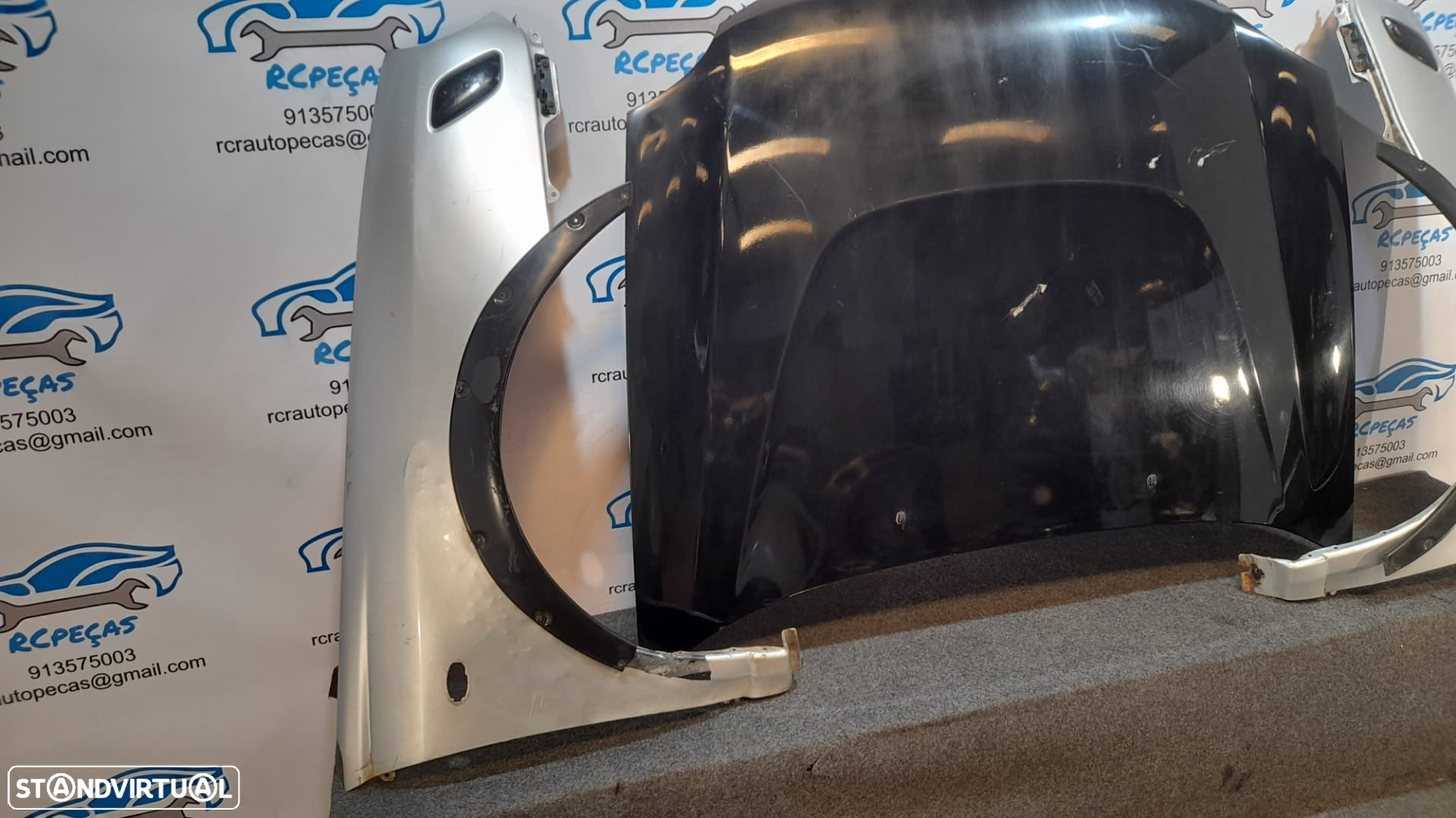 FRENTE COMPLETA SUBARU IMPREZA II 2 MK2 SPORTS WRX GD GG CAPOT PARACHOQUES GUARDALAMAS OTICAS RADIADOR VENTILADOR FRENTE FIBRA FRONT END - 11