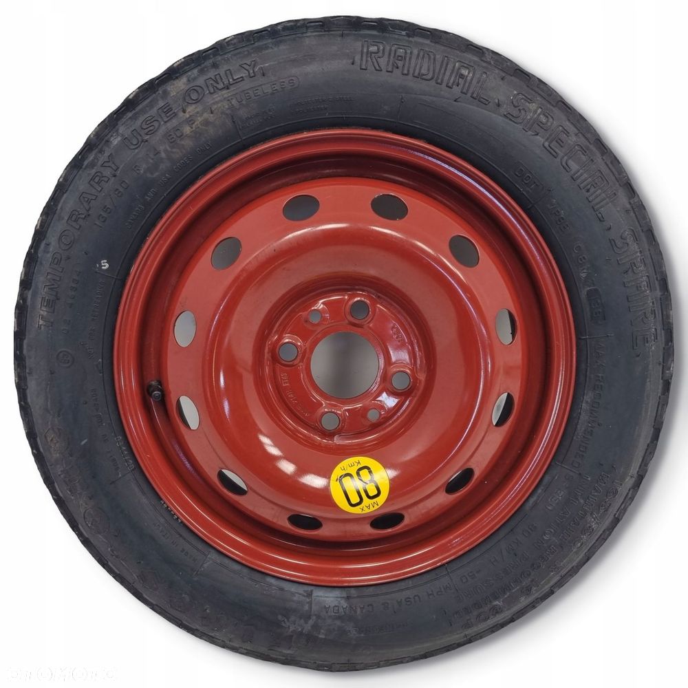 KOŁO DOJAZDOWE Lancia Fiat Panda 135/80 R14 4x98 dojazdówka 1010025 - 1