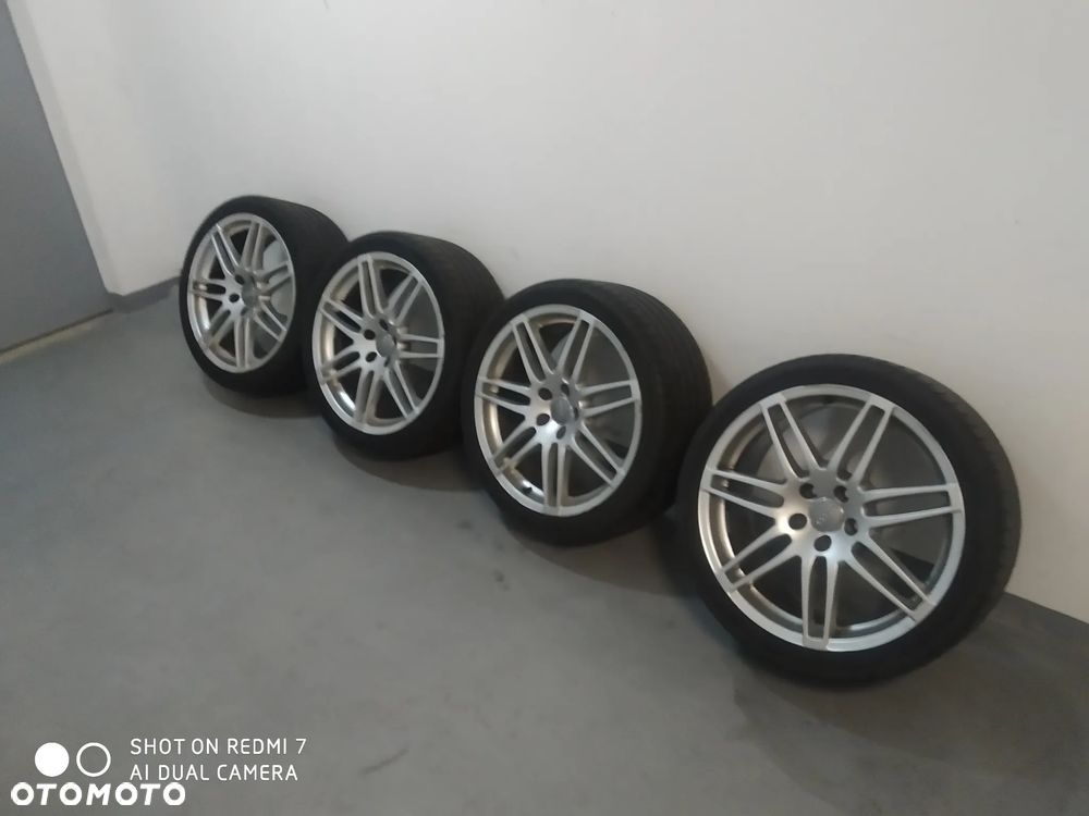 Oryginalne felgi aluminiowe Audi A6 19 cali + opony letnie Nokian Powerproof - 1
