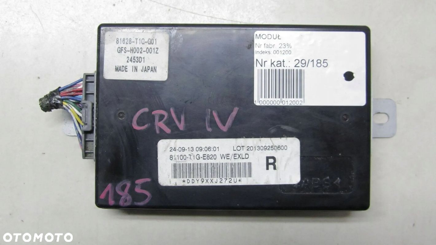 HONDA CR-V IV MODUŁ STEROWNIK 81100-T1G-E820 - 1