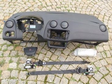 SEAT IBIZA 6J0 DESKA KONSOLA KOKPIT PULPIT PÓŁKA PARAPET AIRBAG PODUSZKI PASY PAS regeneracja Raz2 ! - 7