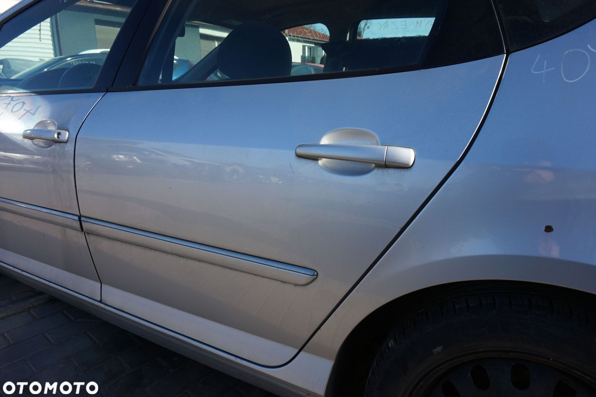 DRZWI TYLNE LEWE 407 SW KOMBI EZRC  SREBRNY PEUGEOT 2004-2007 - 4