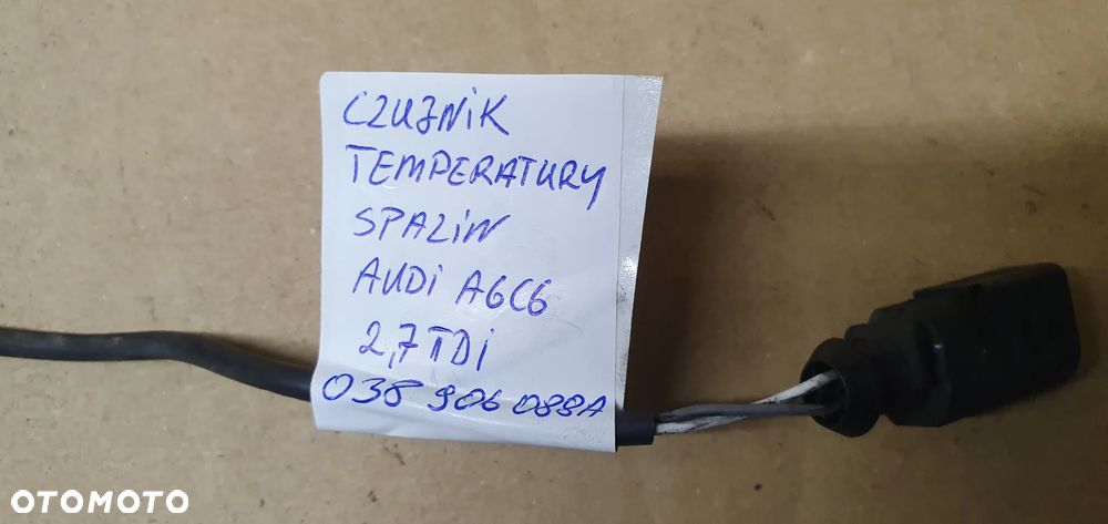 Czujnik temperatury spalin sonda Audi A6 C6 2.7 TDI 038906088A - 5