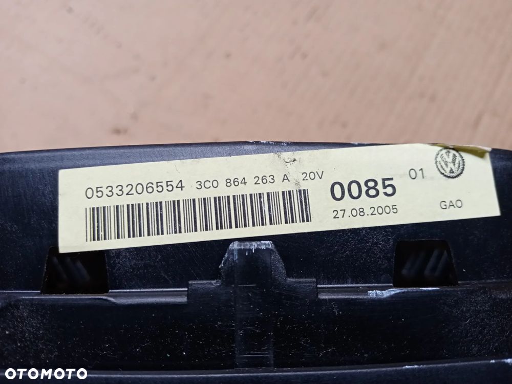 Ramka dekor tunelu wybieraka VW Passat B6 3C0864263A - 8