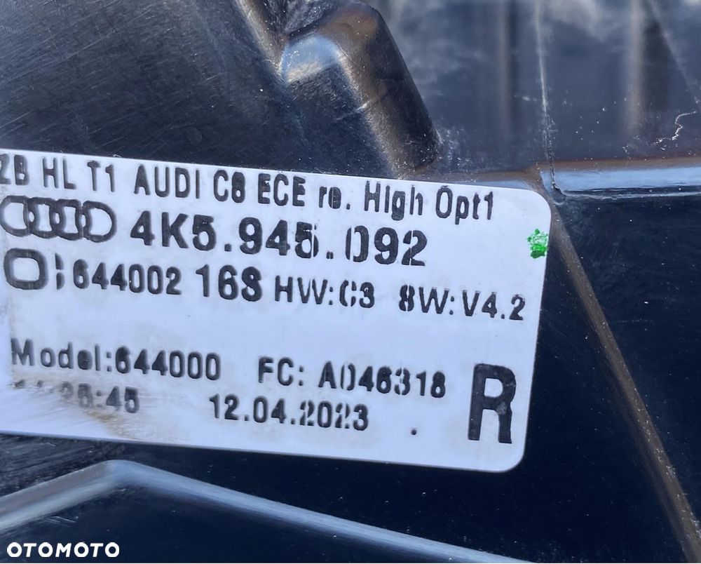 AUDI A6 C8 4K9 KOMBI AVANT KOMPLET LAMP MATRIX LAMPA DEMONTAŻ EUROPA - 8