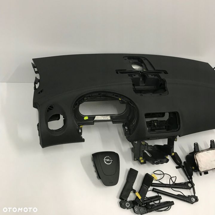 OPEL MERIVA B DESKA ROZDZIELCZA KONSOLA KOKPIT PULPIT PODUSZKI AIRBAG AIR BAG NAPINACZE KIT SET - 2