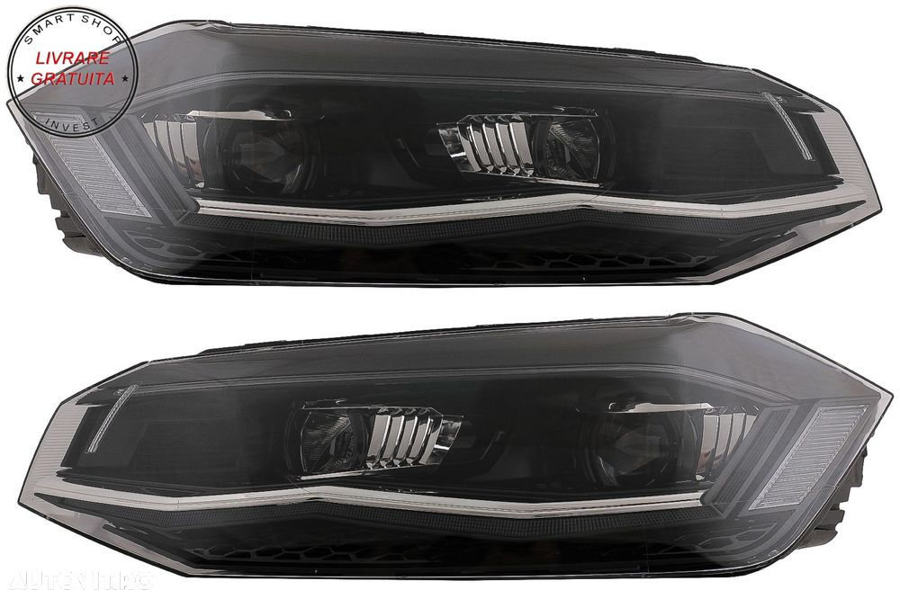 Faruri LED VW Polo AW MK6 (2018-2020) Semnal Dinamic Secvential- livrare gratuita - 21