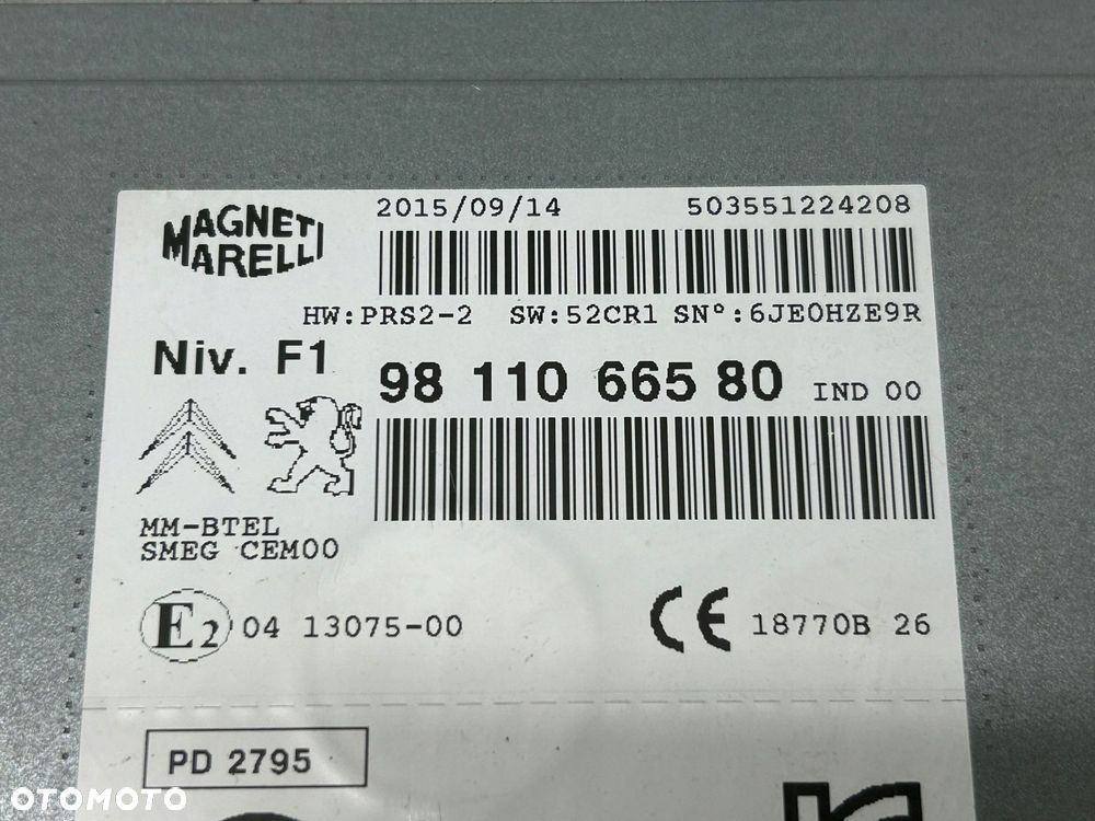 radioodtwarzacz stacja multimedialna peugeot 208 9811066580 - 5