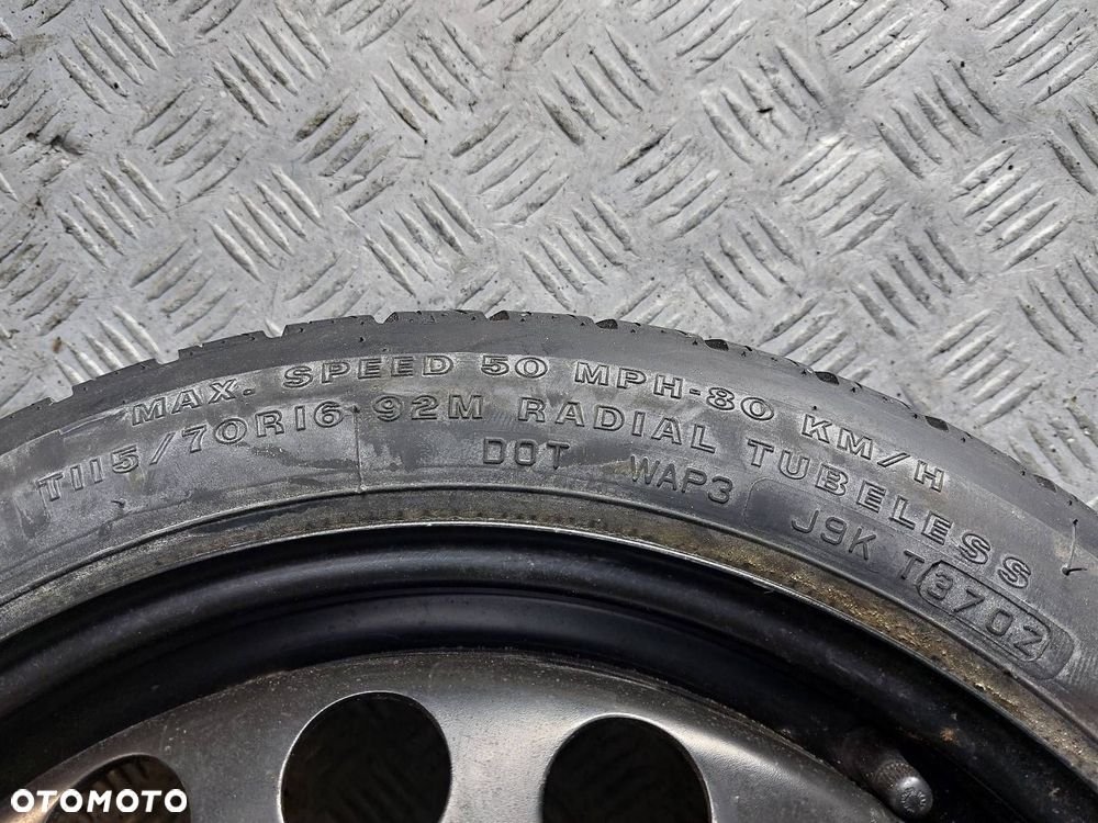 LEWAREK PODNOŚNIK + DOJAZDÓWKA 5x110 4Jx16 115/70R16 OPEL VECTRA C - 7