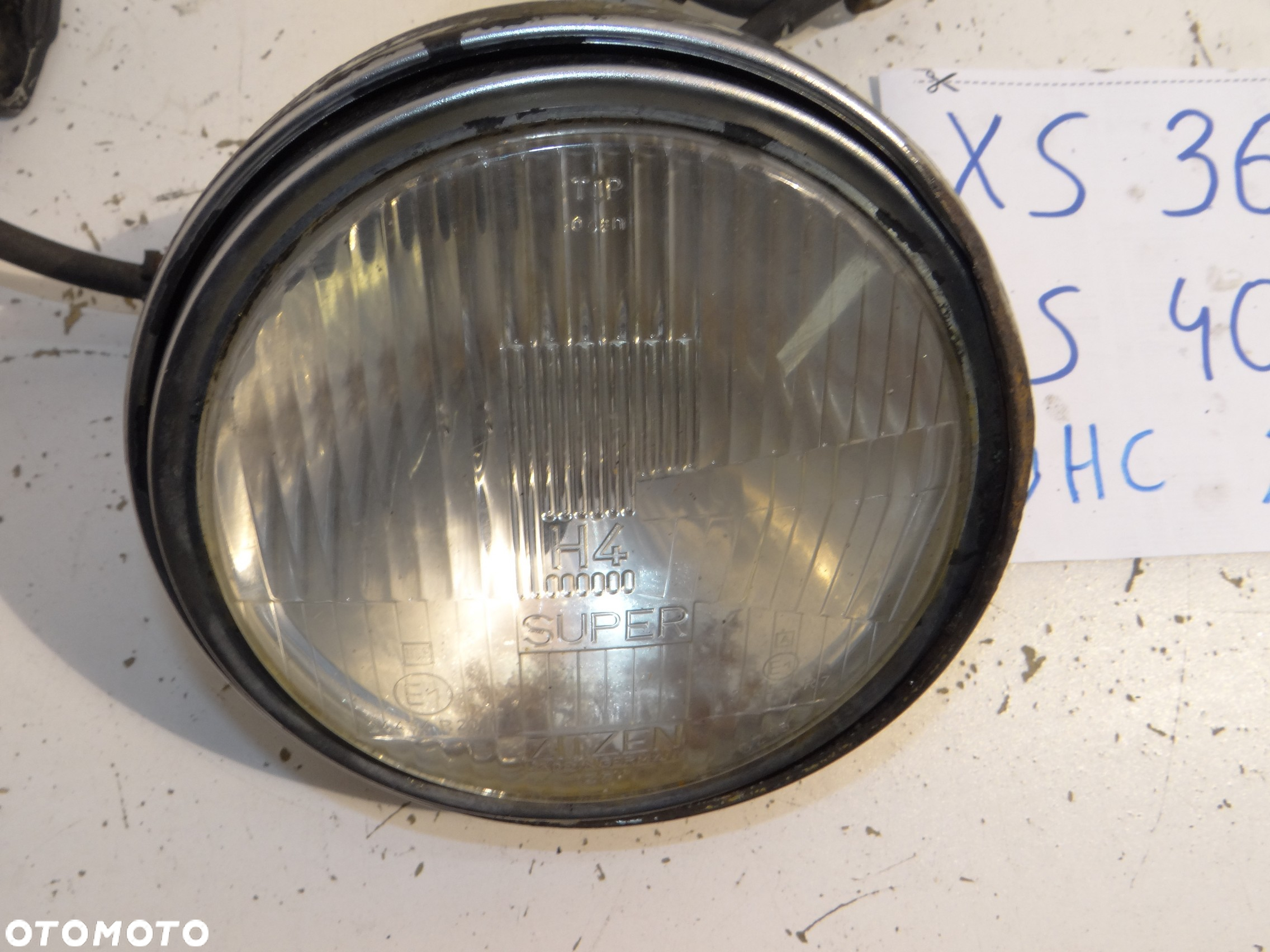 Yamaha XS 360 400 2A2 airbox skrzynka akumulatora króćce króciec zacisk hamulca pompa mocowanie lampy tablicy klakson Y1264 - 17