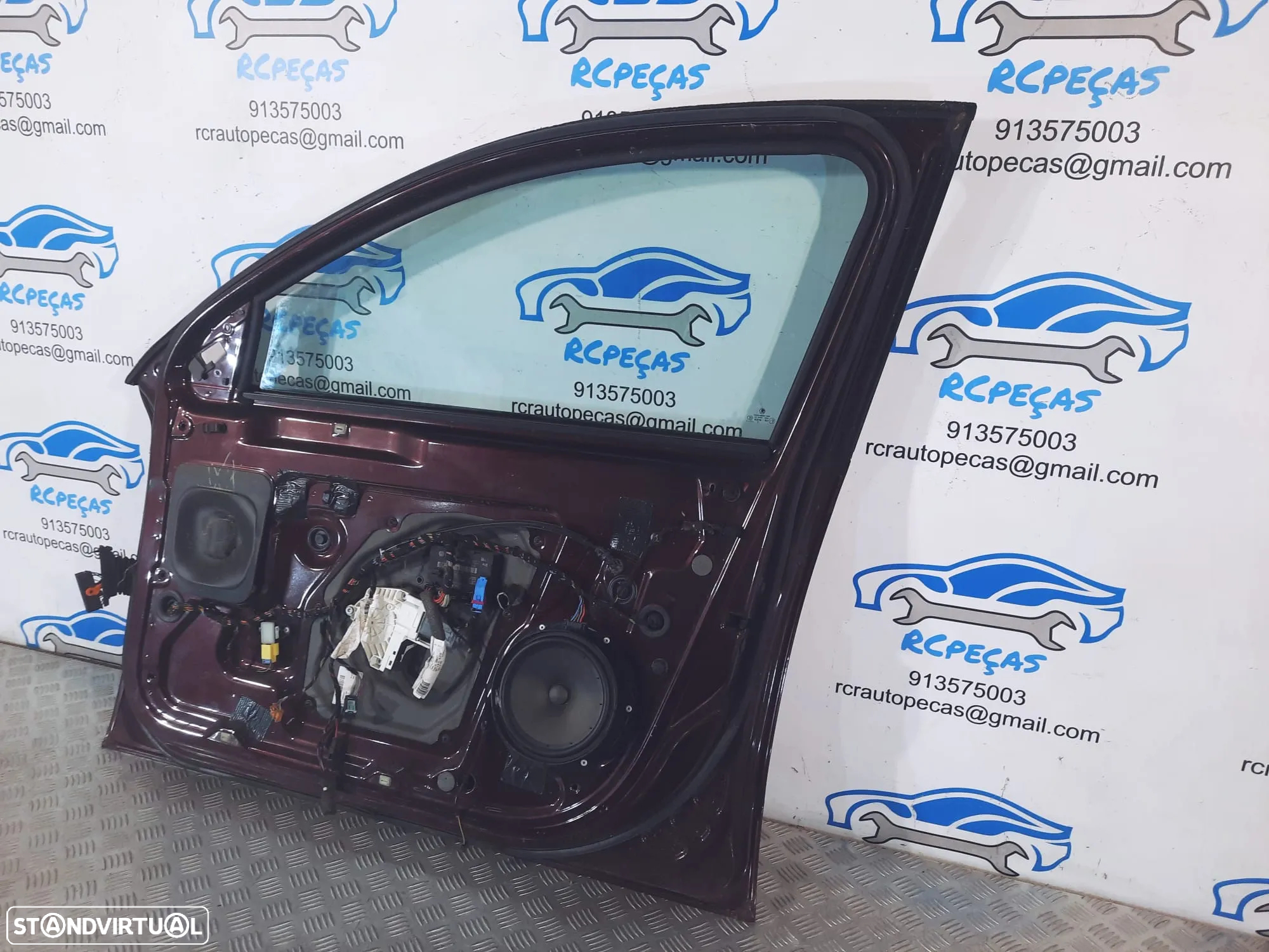 PORTA FRENTE FRONTAL DIREITA SKODA SUPERB II 2 3T0831056 MOTOR ELEVADOR PUXADOR VIDRO - 7