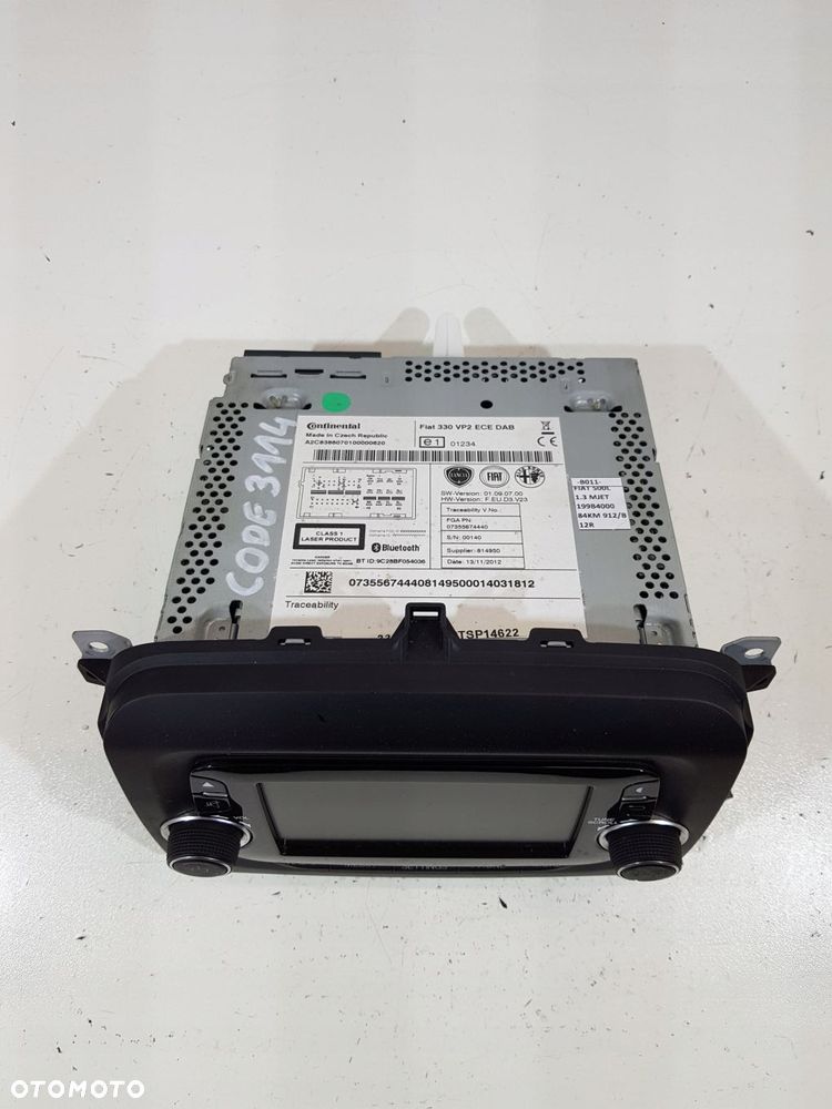 radio mp3 bluetooth kod 07355674440 fiat 500l eu - 3