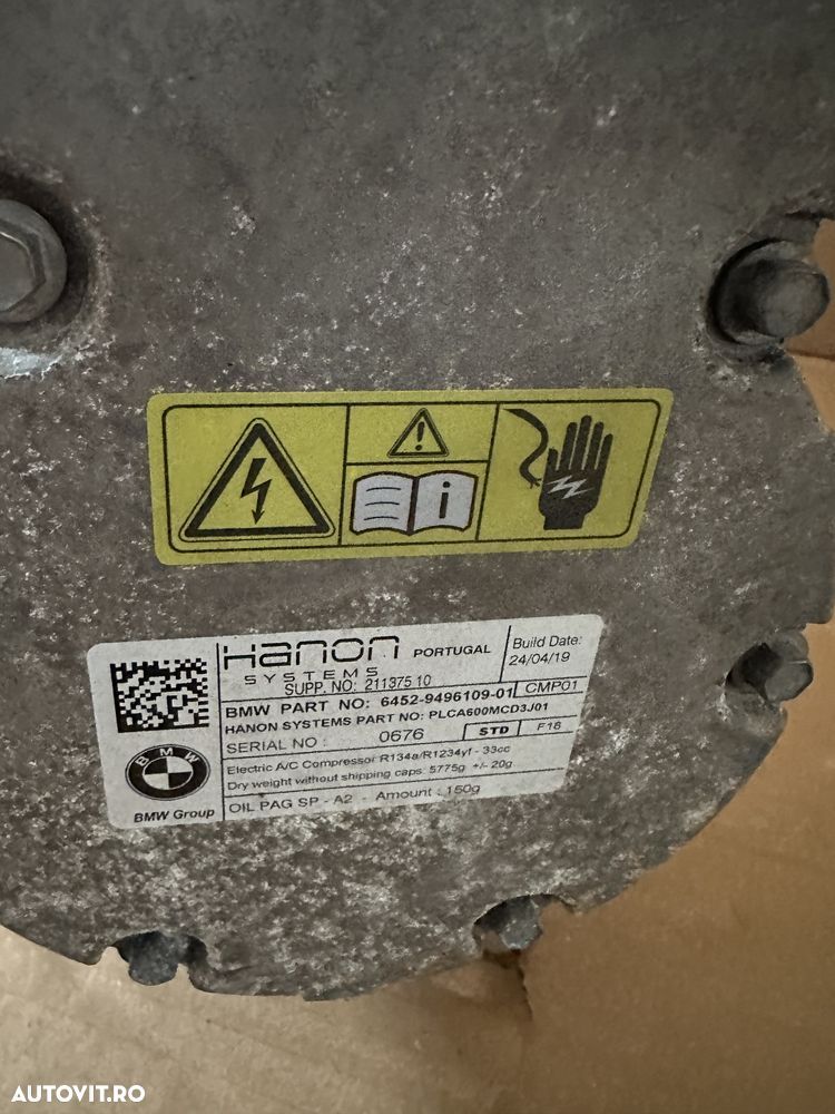 Compresor AC BMW seria 5 G30 G31 G32 G11 G12 - 5
