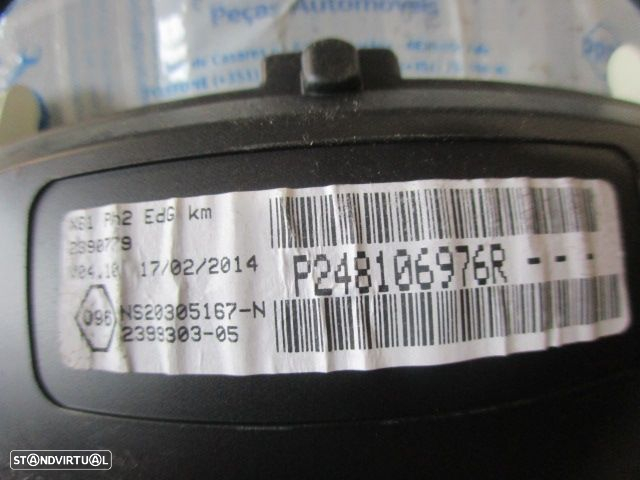 Quadrante P248106976R RENAULT KANGOO 2 EXPRESS FASE 2 2014 1.5DCI 75CV 4P BRANCA KM/H DIGITAL - 3