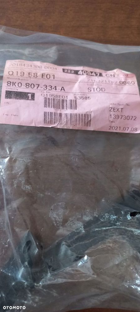 UCHWYT ZDERZAKA WSPORNIK 8K0807334A AUDI A4 B8 - 2