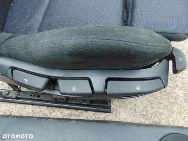 BMW 3 e46 EUROPA kom8i sedan przód siedzenie  fotel fotele przednie alcantara wzór m pakiet sportsitze LUX czytaj opis - 9