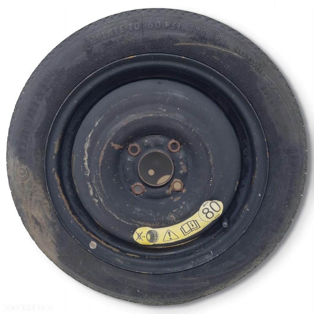 KOŁO DOJAZDOWE 125/80 R15 98AB-NB 2150836 4x108 Ford Fiesta Mk5 Mk6 - 1