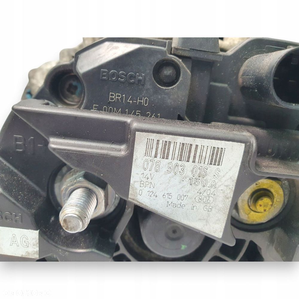 ALTERNATOR Audi A4 B6 A6 C5 Avant 3L V6 ASN 150A 078903016S Bosch - 7