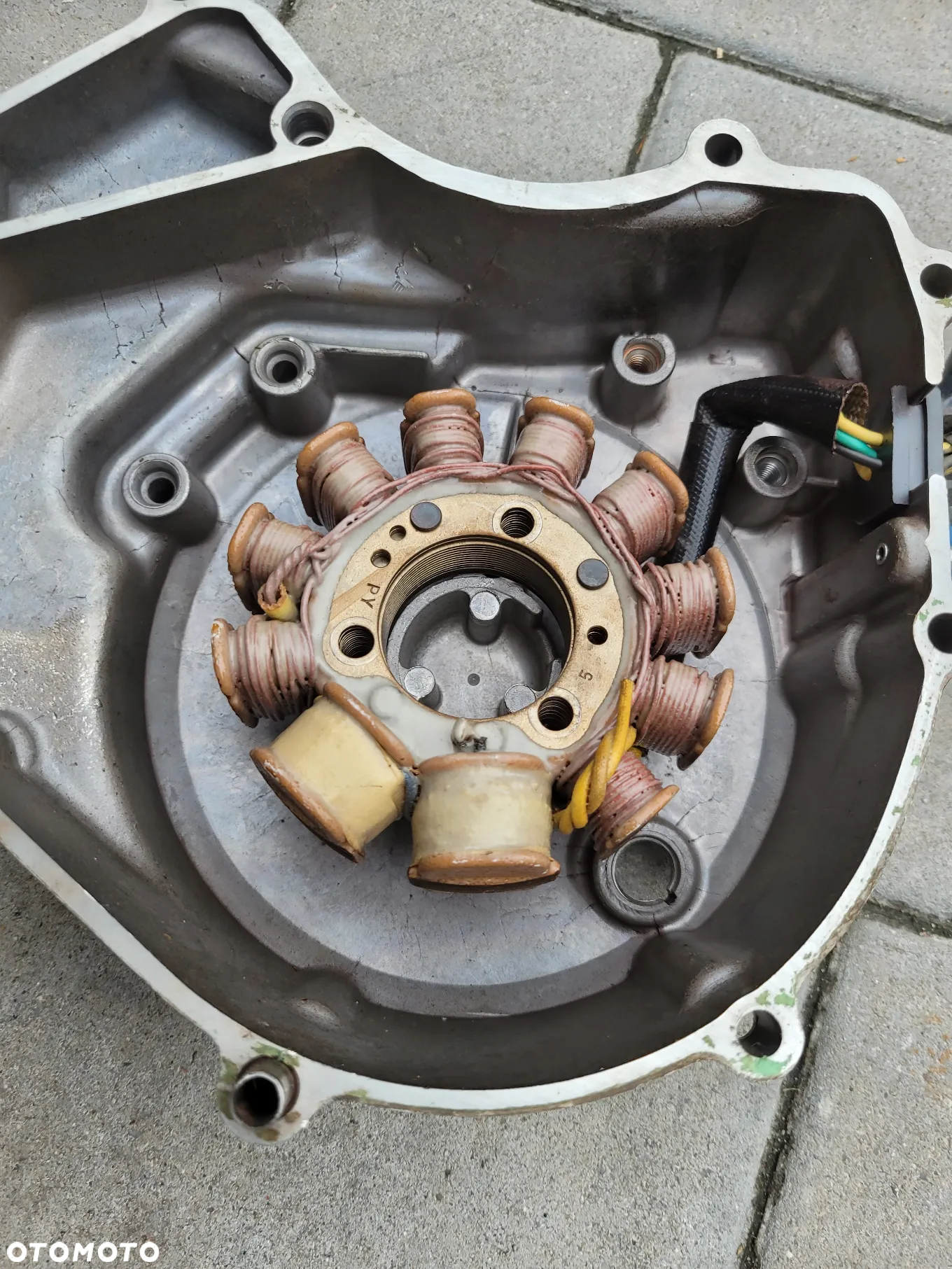 Dekiel, pokrywa silnika, stojan, stator, uzwojenie Honda NSR 125 - 15