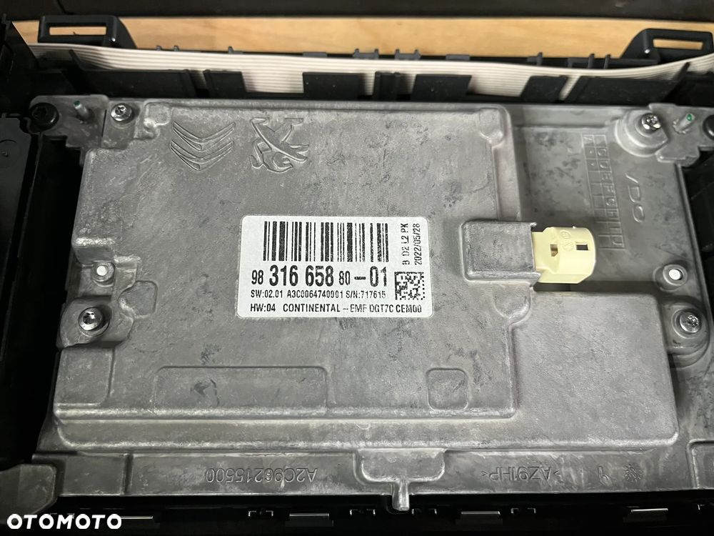 Ekran dotykowy Wyświetlacz Nawigacja Peugeot Traveller Expert III Jumpy III Vivaro 9831665880 - 2