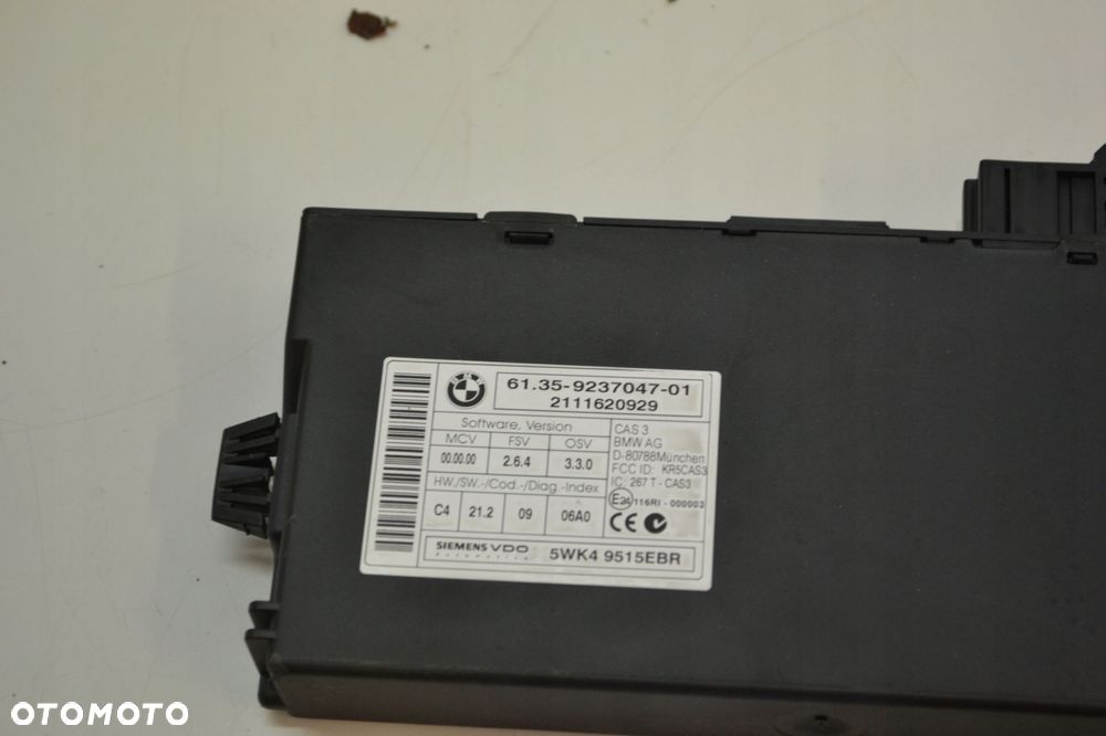 BMW E90 320D KOMPUTER STEROWNIK SILNIKA ZESTAW 184KM 8512047 9237047 - 2