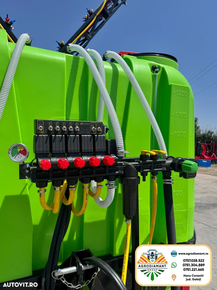 Alta DEMAROL SHOGUN 1200L Erbicidator Full Hidraulic + Electro-Distribuitor - 7