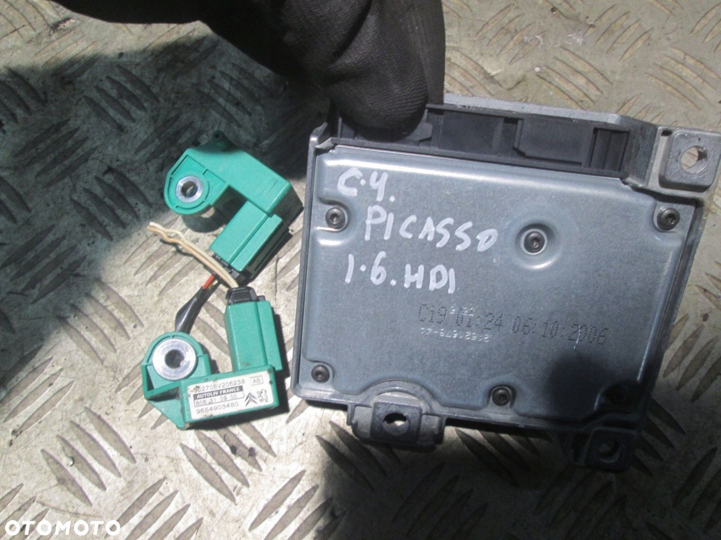 MODUŁ PODUSZEK SENSOR AIRBAG  CZUJNIKI CITROEN C4 PICASSO I 9662919280 - 1