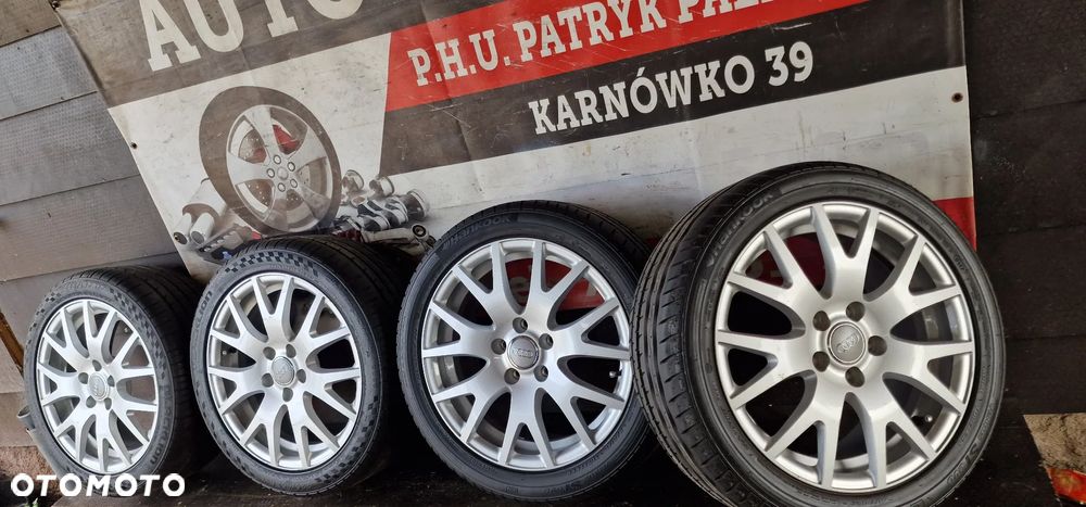 ALUFELGI +OPONY LETNIE 225/45 17" 5X112 ET56 AUDI A3 S3 RS3 - 1