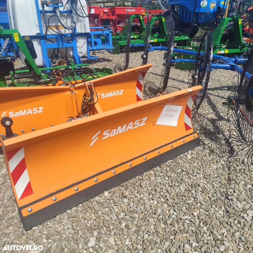 SaMasz Lama de zapada dreapta, 2.2 metri, Samasz Smart, prindere in 3 puncte, produs nou, stoc Ploiesti, matricola 2020