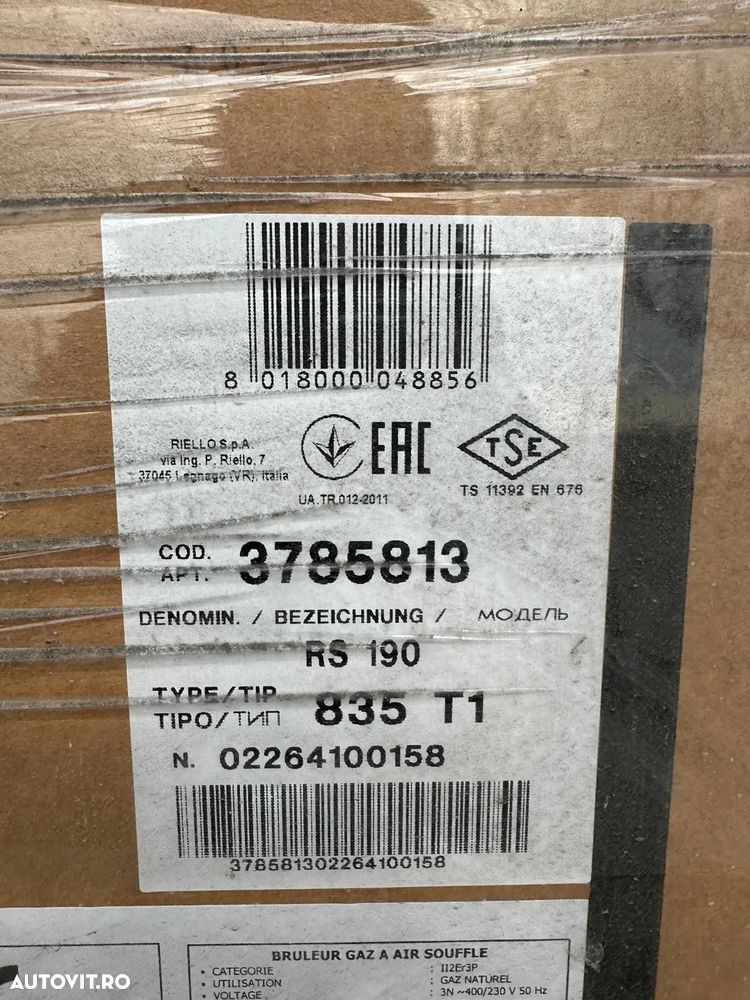 Altul Arzător gaz RIELLO R.B.S. RS 190 - 15