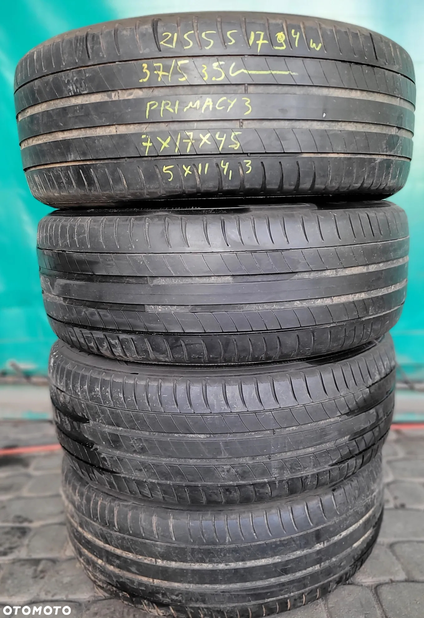 Koła letnie Toyota Avensis - 215/55R17 Michelin - 2