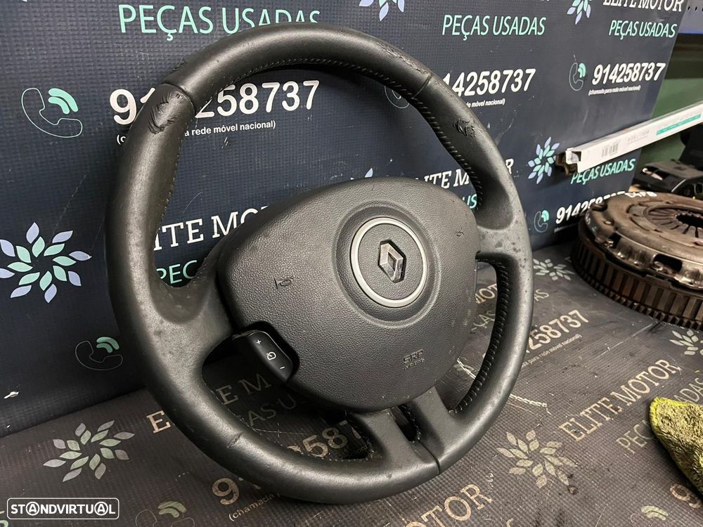 Volante usado pele com airbag RENAULT CLIO III 3 - 3