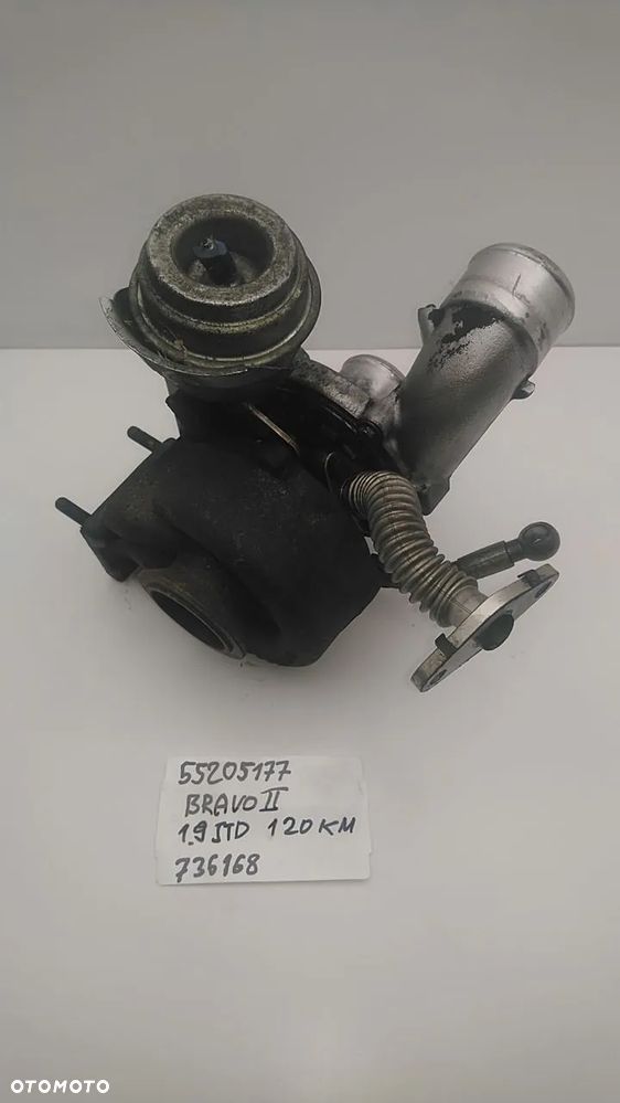 TURBINA 1.9 JTD 118KM 120KM 192A8000 BRAVO II 55205177 736168 - 3
