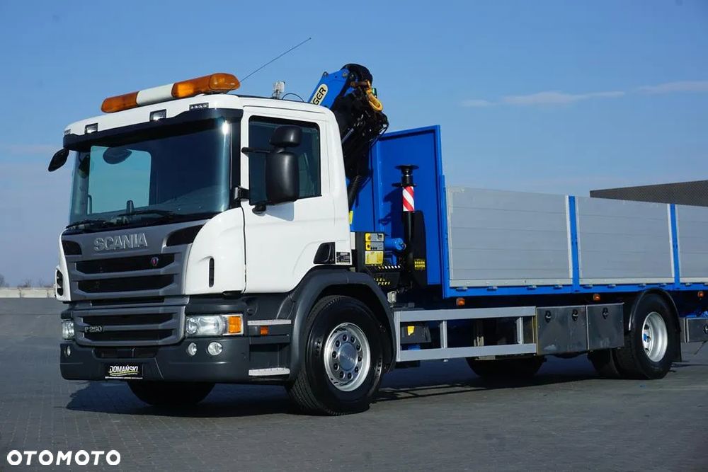 Scania / P 250 / ACC / SKRZYNIOWY + HDS + WINDA / PALFINGER PK 12 002 - EH B / WYSIĘG 10 M - 38