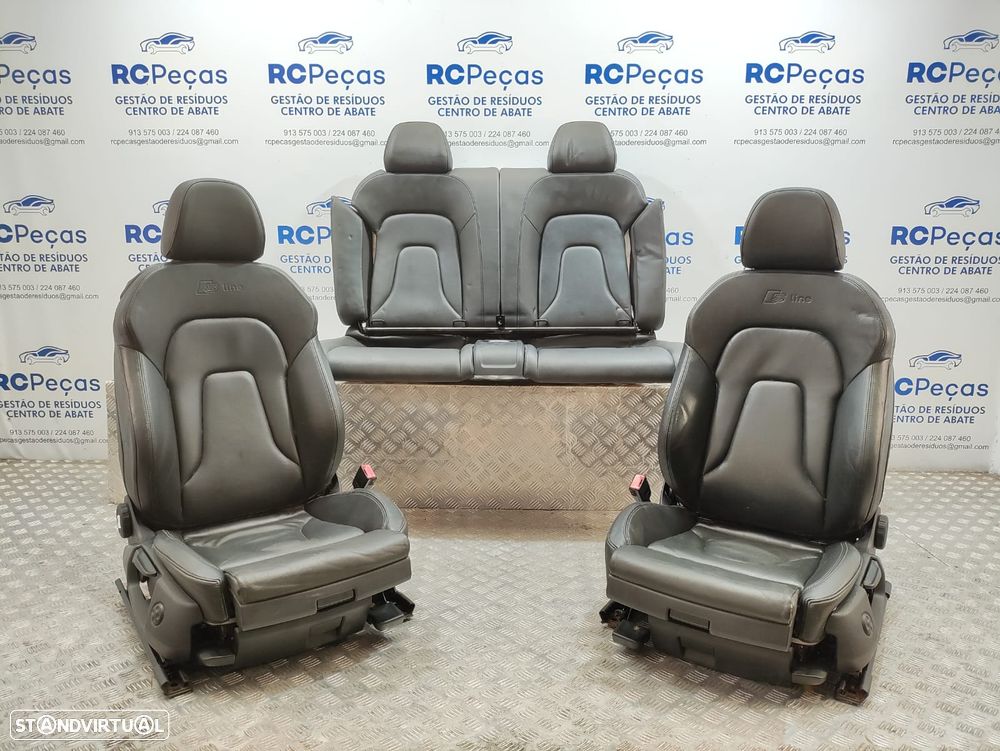 Conjunto Bancos Originais Pele Audi A5 8T S-Line Cabrio - 1
