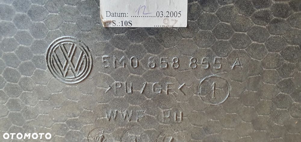 Podłoga płyta bagażnika VW Golf VI Plus 5M0858855A - 5