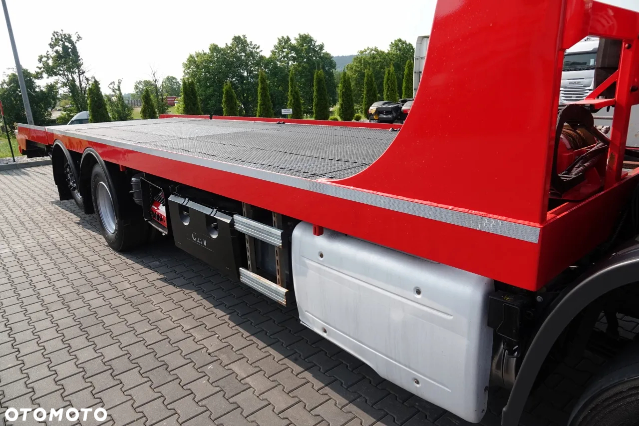 DAF CF 460 / LAWETA / PLATFORMA / NAJAZDY HYDRAULICZNE / WYCIĄGARKA / EURO 6 - 18