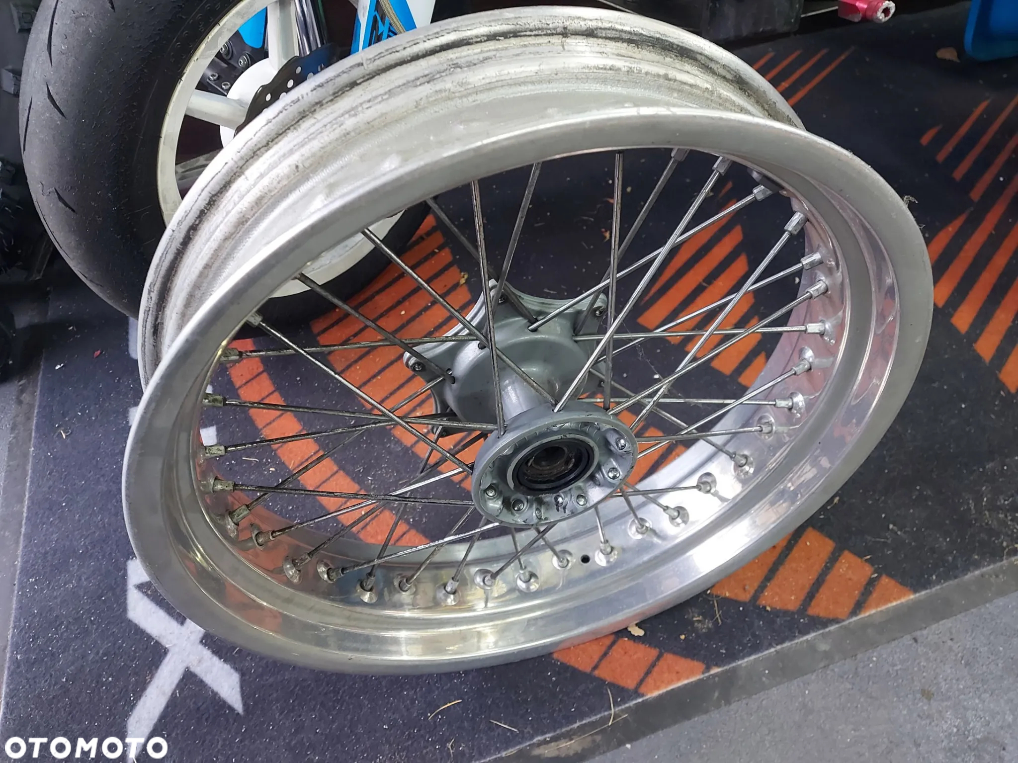 KTM EXC SX SXF LC4 SUPERMOTO FELGA KOŁO PRZÓD OŚ 20mm PIASTA - 4