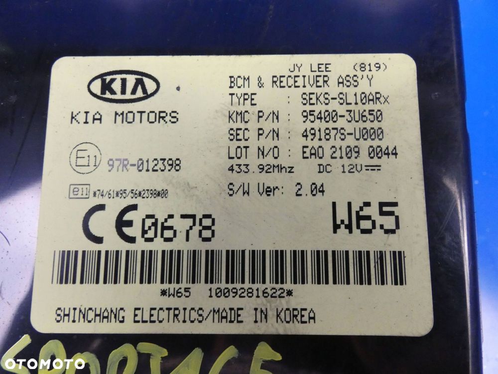 KIA SPORTAGE III 3 IX35 MODUŁ STEROWNIK KOMFORTU BSM - 2
