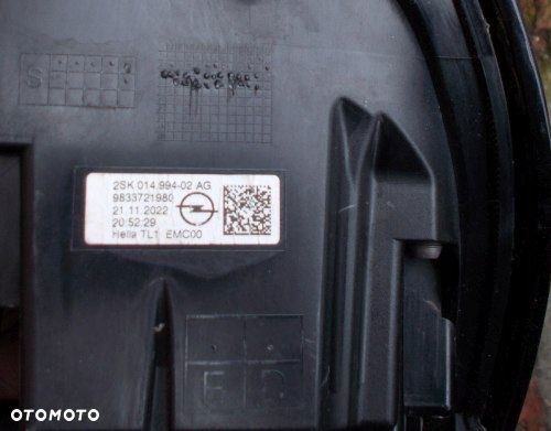 OPEL MOKKA B II 20- PRAWA TYLNA LAMPA LED ORYGINAŁ 9833721980 - 10