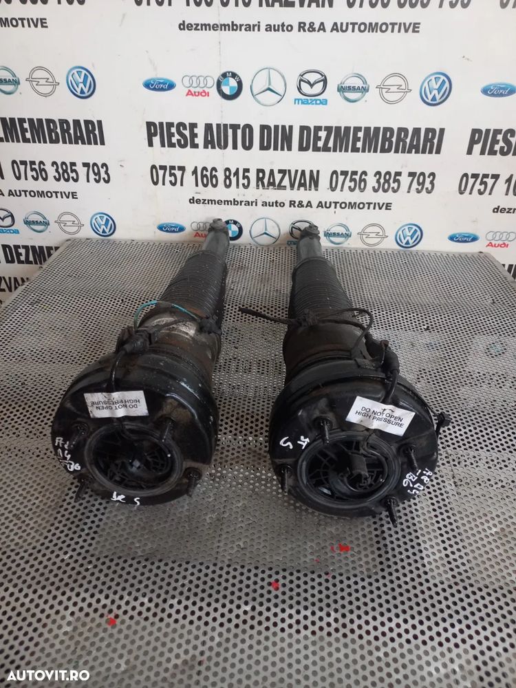 Perne Perna Aer Telescop Pneumatic Stanga Dreapta Spate Originale Audi A8 4H D4 An 2010-2011-2012-2013-2014-2015-2016-2017 94.000 Km Cod 4H0616001M 4H0616002M Dezmembrez Audi A8 4H D4 3.0 Tdi Quattro Motor CDT Cutie MXU Volan Stanga - Dezmembrari Arad - 6