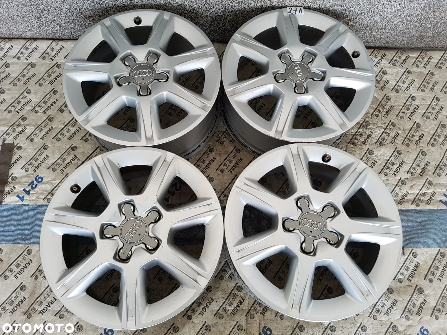 FELGI ALU ORYGINAŁ AUDI A3 A4 A6  5X112 6.5JX16 ET50 - 2