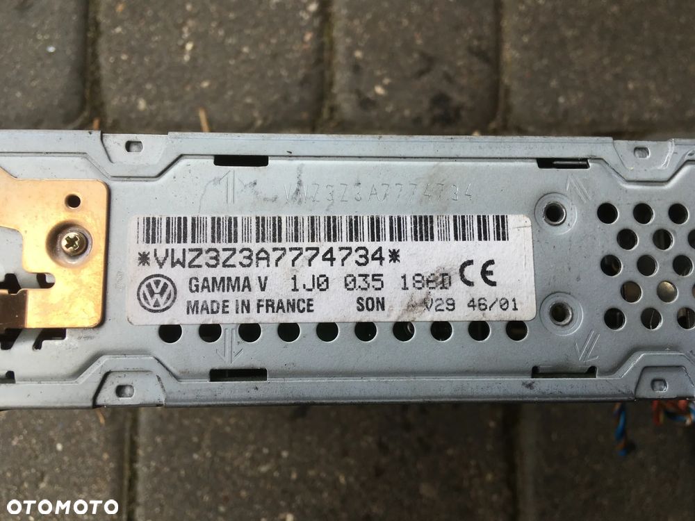 RADIO VW GAMMA PASSAT B5 GOLF IV T4 MULTIVAN T5 POLO SHARAN BORA LUPO + KOD - 5
