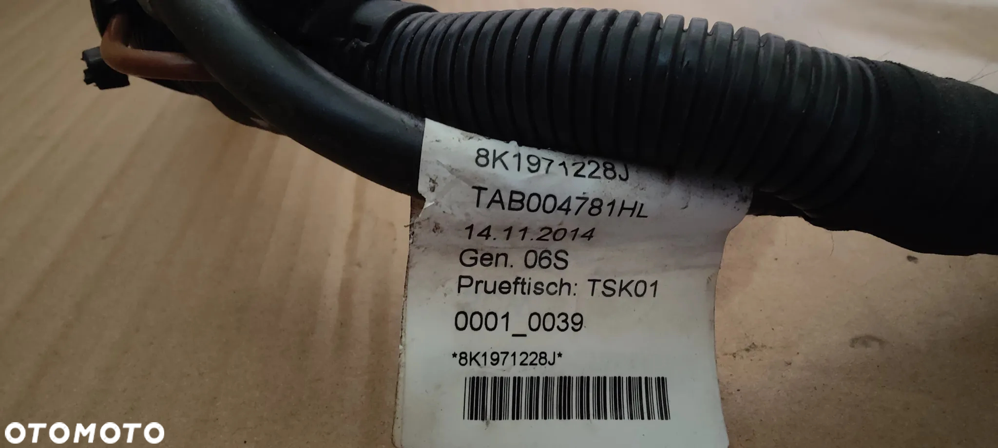 WIĄZKA ALTERATORA AUDI KABLE 8K1971228J - 2