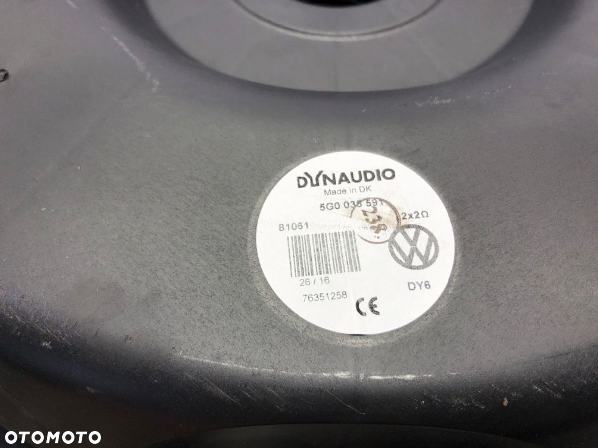 SUBWOOFER - 431.00 PLN - VW GOLF VII (5G1, BQ1, BE1, BE2) 2012 - 2022 1.6 TDI 81 kW [110 KM] olej - 6