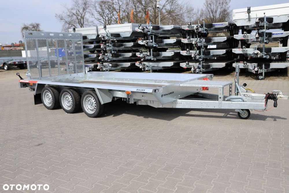 TEMARED /MARTZ BUILDER 3 4018/3 S 3,5T ,Koła 195R13C 400x180x30 do przewozu sprzętu budowlanego, TRAP, DMC 3500kg, 3 osie, - 1