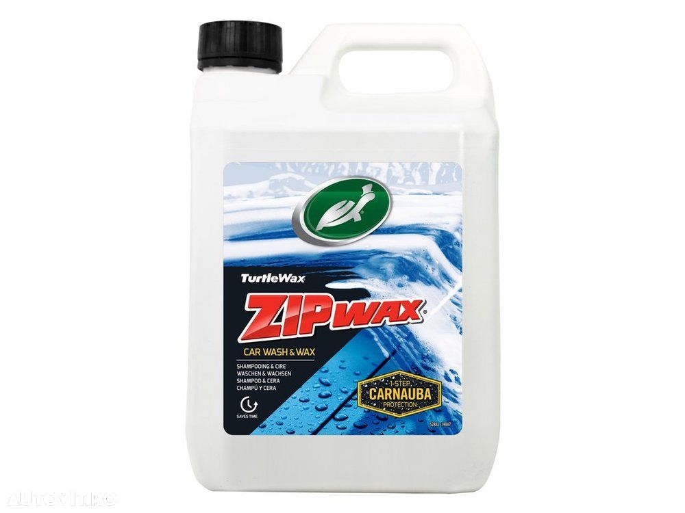 Sampon auto concentrat, cu ceara Turtle Wax Essential Zip Wax FG7999, 2.5L - 1