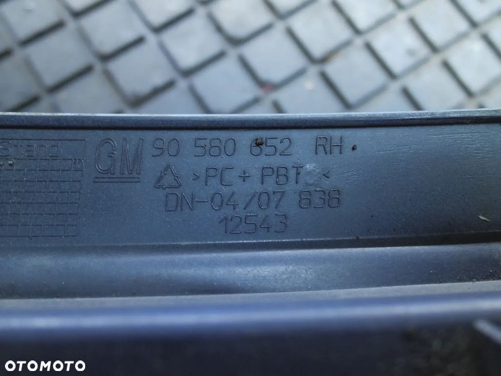 OPEL ZAFIRA A listwy pod lampę PRAWA LEWA STRONA KOMPLET 90580652 90580651 - 3