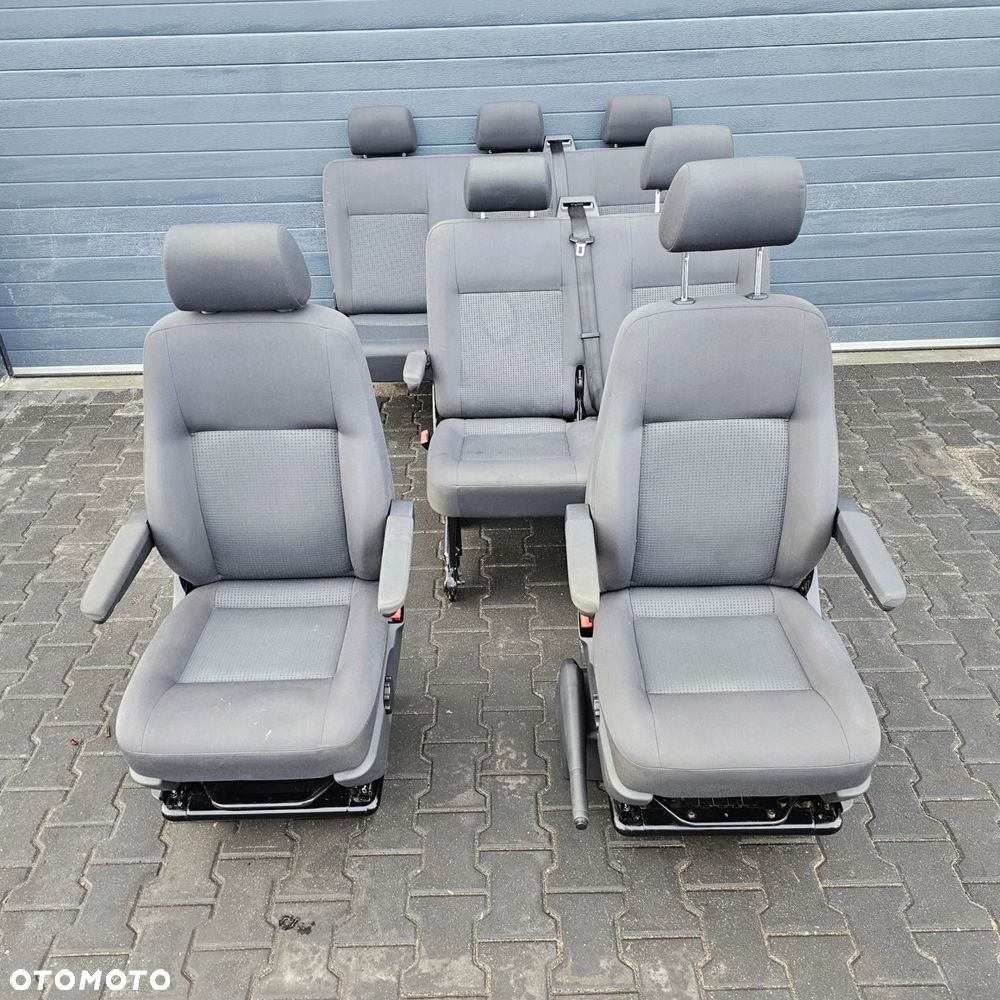 VW T5 T6 CARAVELLE fotel fotele kierowca pasażer dwójka ławka przód tył - 3